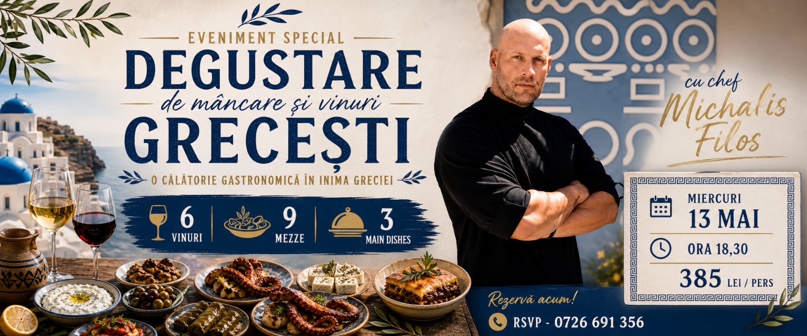 Special Event with Chef Michalis Filo - Greek wine & food